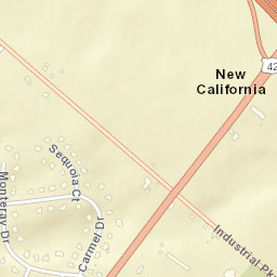 New California Ohio Street Map