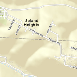 Upland Heights Ohio Street Map