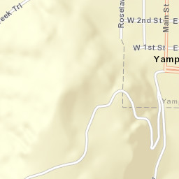 Yampa Colorado Street Map