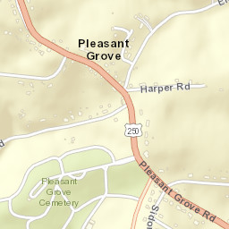 Pleasant Grove Ohio Street Map