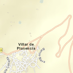 Villar de Plasencia Street Map