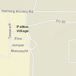 Patton Village California Street Map