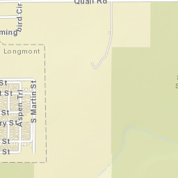 11000-11898 Quail Rd Longmont CO Street Map