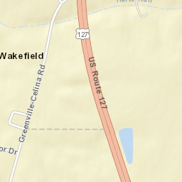 Wakefield Ohio Street Map