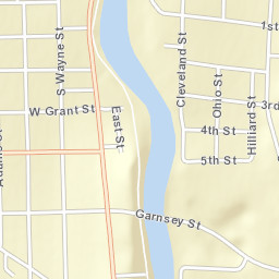 Piqua Ohio Street Map