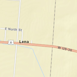Lena Ohio Street Map