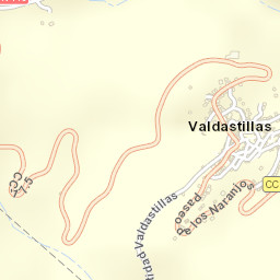 Valdastillas Street Map