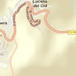 Lucena del Cid Street Map