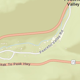 Peaceful Valley Colorado Street Map