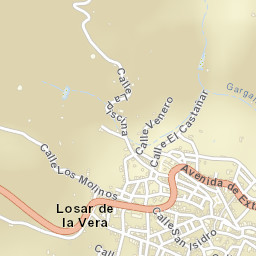 Losar de la Vera Street Map