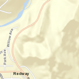 Redway California Street Map