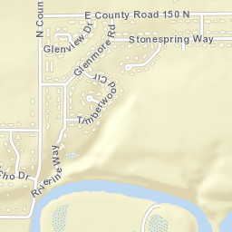 3388-3484 County Rd 150 N Anderson Street Map