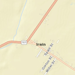 Irwin Ohio Street Map