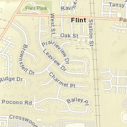 Flint Ohio Street Map