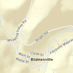 Blainesville Ohio Street Map