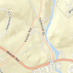 2061 Valley Rd, Huntingdon Valley, PA 19006 Street Map