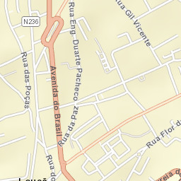 Lousã Street Map