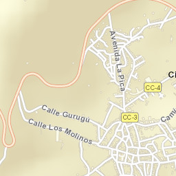 Cilleros Street Map