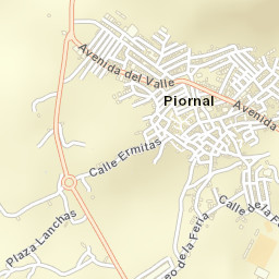Piornal Street Map