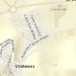Villafamés Street Map