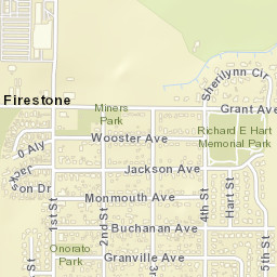 Firestone Street Map