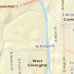 West Covington Ohio Street Map