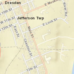 Lower Dresden Ohio Street Map