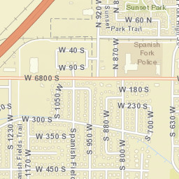 Veterans Memorial Highway, Spanish Fork Street Map