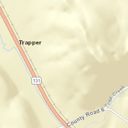 Trapper Colorado Street Map
