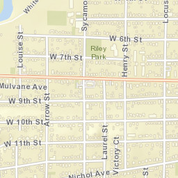 1219-1223 W 9th St Anderson IN Street Map