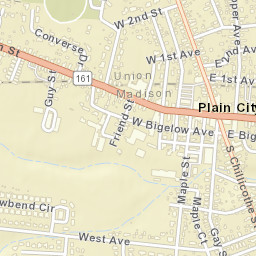 206 South Chillicothe Street, Plain City, OH Street Map