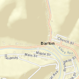 Barton Ohio Street Map