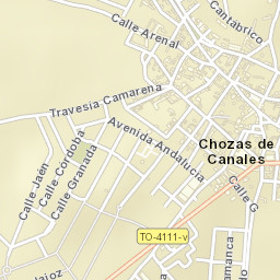 Chozas de Canales Street Map