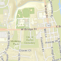 Dublin Ohio Street Map
