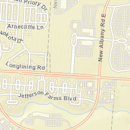 6348-6366 Central College Road, New Albany Street Map