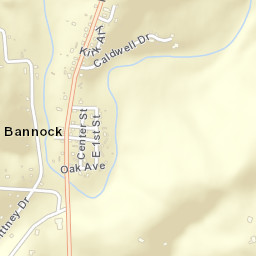 Bannock Ohio Street Map