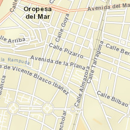 Oropesa del Mar Street Map