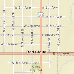 100-198 U.S. 136 Red Cloud NE 68970 Street Map