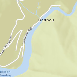 Caribou California Street Map