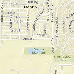 Dacono Street Map