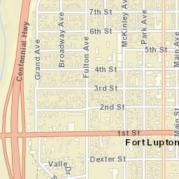Fort Lupton Street Map