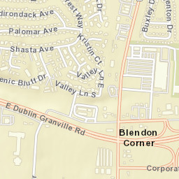Blendon Corner Ohio Street Map