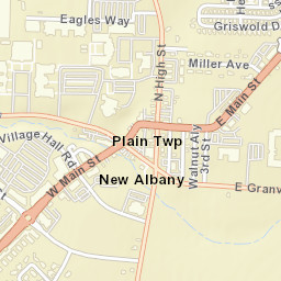 49-97 South High Street, New Albany, OH Street Map