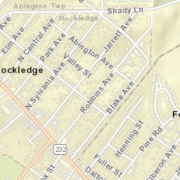 598 Huntingdon Pike, Rockledge, PA Street Map