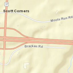 Scott Corners Ohio Street Map