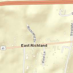 East Richland Ohio Street Map