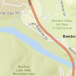 Benbow California Street Map