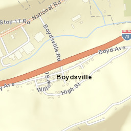 Boydsville Ohio Street Map