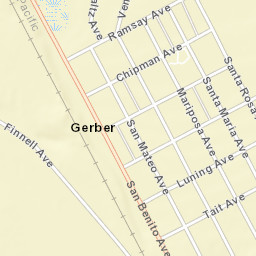 Gerber California Street Map
