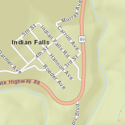 Indian Falls California Street Map
